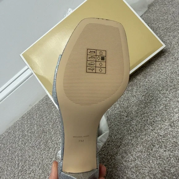 MICHAEL Michael Kors Jaida Heeled Sandals, Silver - Picture 6 of 7